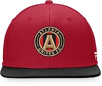 Fanatics Men's Atlanta United FC Fundamental Adjustable Structured Flat Brim Snapback Cap