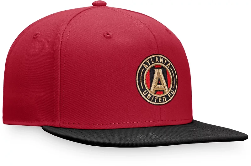 Fanatics Men's Atlanta United FC Fundamental Adjustable Structured Flat Brim Snapback Cap