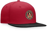 Fanatics Men's Atlanta United FC Fundamental Adjustable Structured Flat Brim Snapback Cap