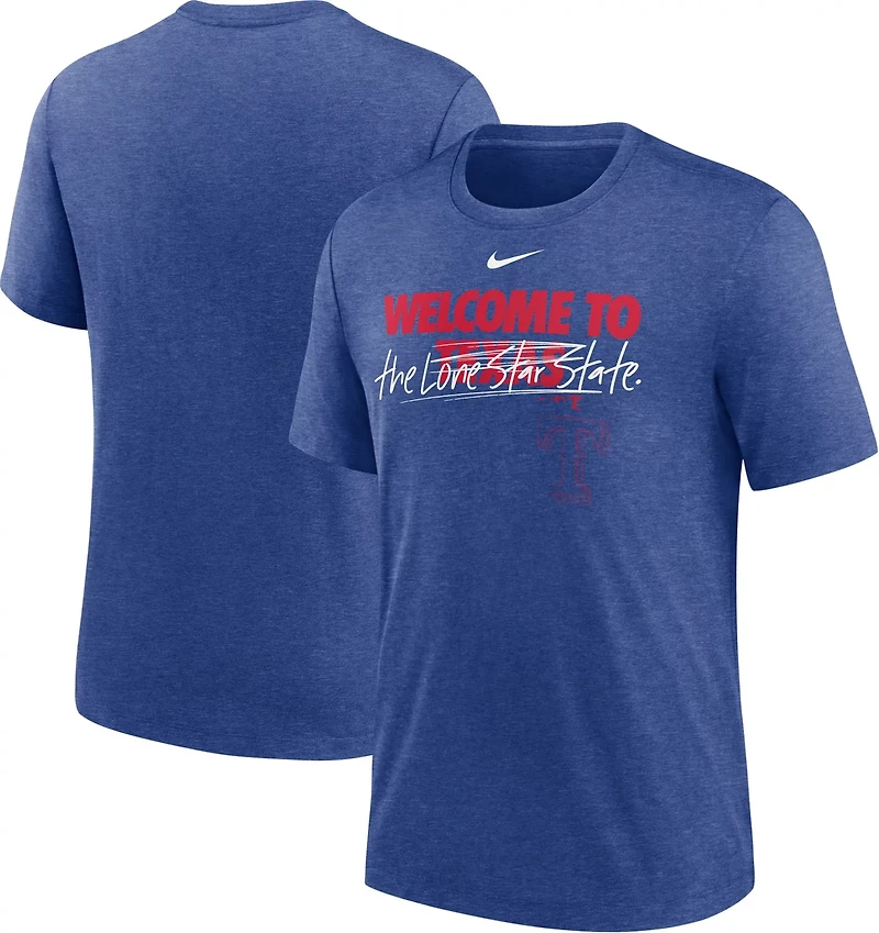 Nike Men's Texas Rangers Home Spin Triblend T-shirt