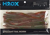 H2OX 6 inch Straight Tail Worm 12 Pack