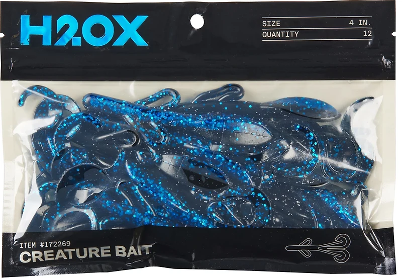H2OX 4 inch Creature Bait 12 Pack