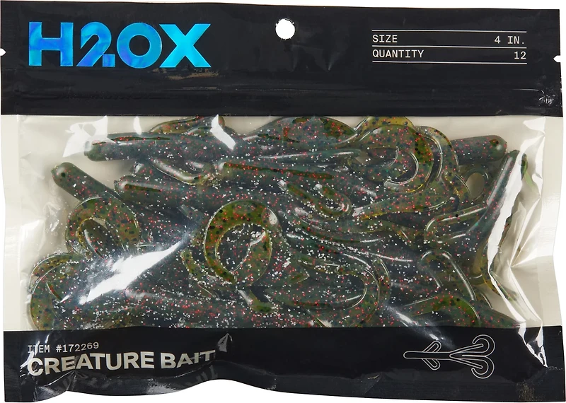 H2OX 4 inch Creature Bait 12 Pack