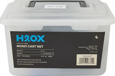 H2OX 5ft 1Lb Monofilament Cast Net
