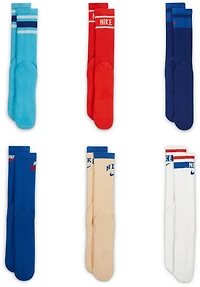 Nike Adults' Everyday Plus Retro Crew Socks 6-Pack