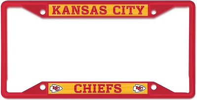 WinCraft Kansas City Chiefs Metallic License Plate Frame
