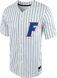 Nike Men's University of Florida Pinstripe Full Button Replica Baseball Jersey