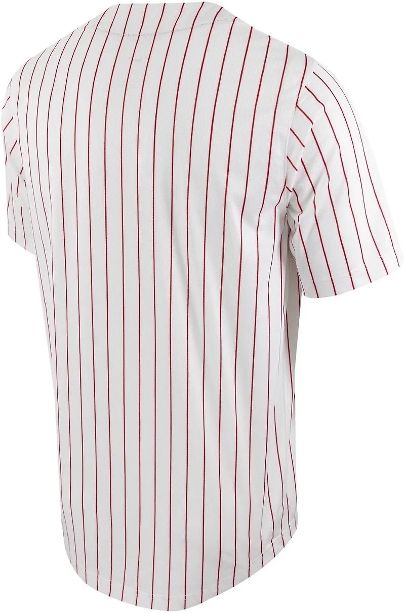 Nike Men's University of Alabama Pinstripe Full Button Replica Baseball Jersey