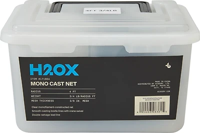 H2OX 4ft 0.75Lb Monofilament Cast Net