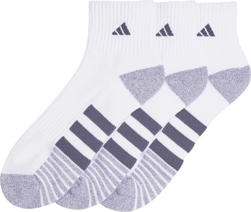 adidas Men's Cushioned 3.0 Quarter Socks 3-Pack