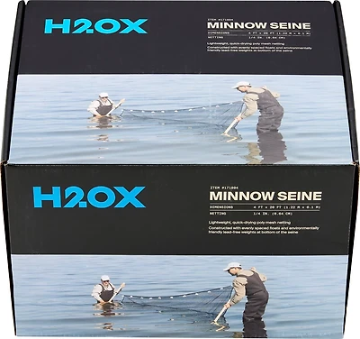 H2OX 4 foot X 20 foot Minnow Seine