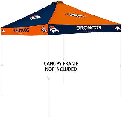 Logo Brands Denver Broncos Checkerboard Canopy Top