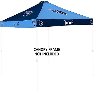 Logo Brands Tennessee Titans Checkerboard Canopy Top