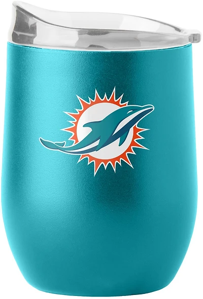 Logo Brands Miami Dolphins 16oz Flipside Powder Coat Tumbler