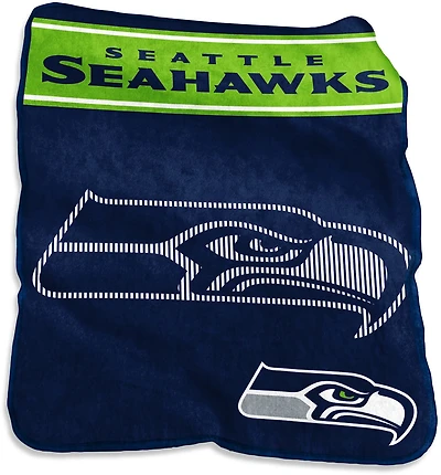 Logo Brands Seattle Seahawks 60 in x 80 in Raschel Throw