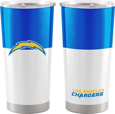 Logo Brands Los Angeles Chargers 20 oz Colorblock Stainless Tumbler