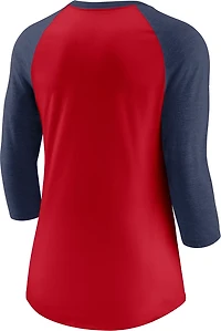 Nike Women's Atlanta Braves Next Up 3/4 Sleeve Raglan Top