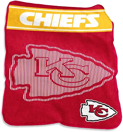 Logo Brands Kansas City Chiefs 60 in x 80 in Raschel Throw