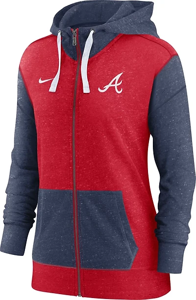 Nike Women's Atlanta Braves Baseball Gym Full-Zip Hoodie
