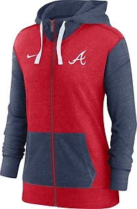 Nike Women's Atlanta Braves Baseball Gym Full-Zip Hoodie