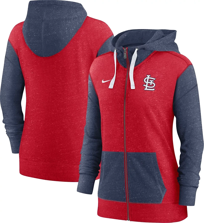 Nike Women's St. Louis Cardinals Baseball Gym Full-Zip Hoodie