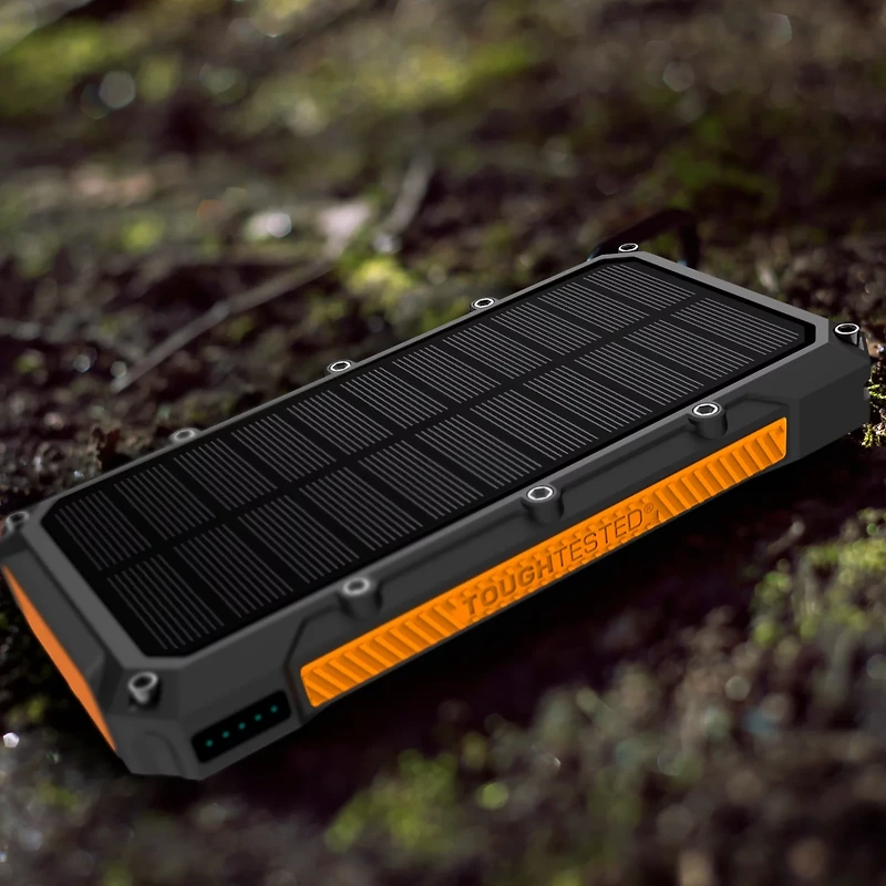 Tough Tested 16,000mAh Solar Power Bank with Flashlight