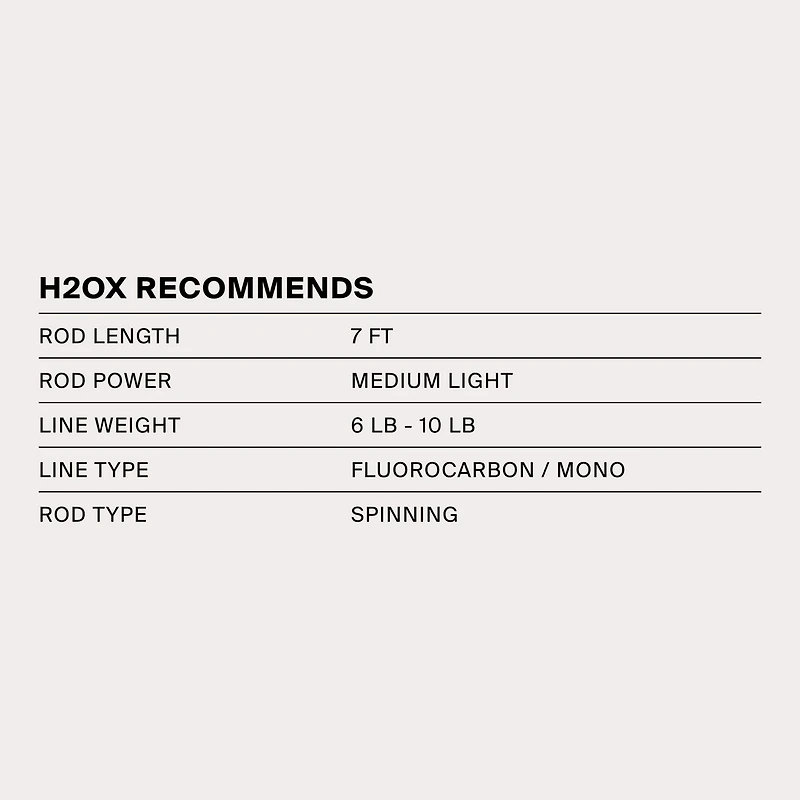 H2OX 6-Piece Metal In Line Spinner Kit
