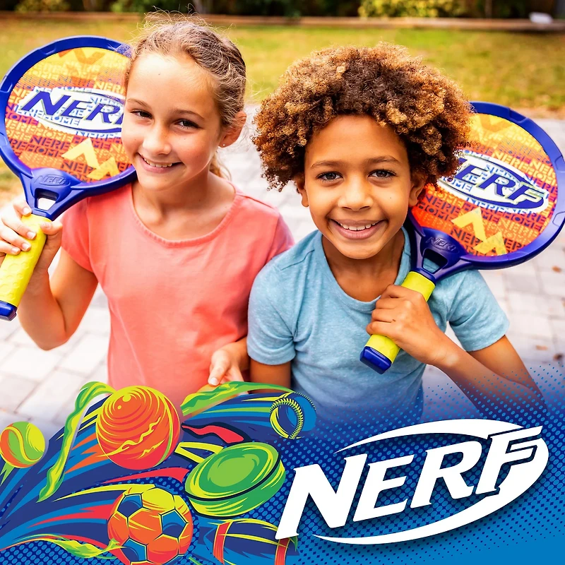 Franklin Kids' NERF Small Driveway Tennis Set