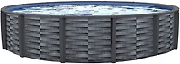 Blue Wave Affinity 24 ft Round Resin Top Rail Swimming Pool Package