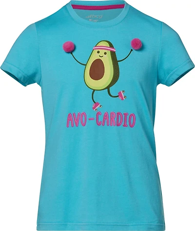 BCG Girls' Avo-Cardio Cotton Graphic Short Sleeve T-Shirt.