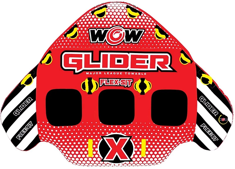 WOW Watersports 3 Person Glider Towable with Flex Seating