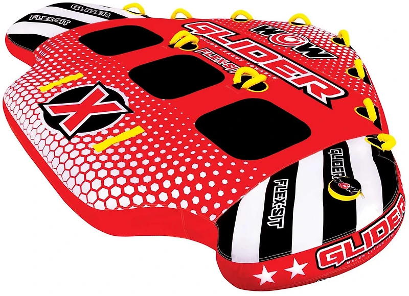 WOW Watersports 3 Person Glider Towable with Flex Seating