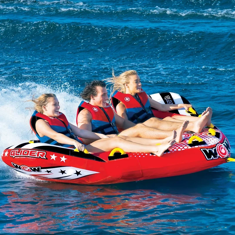 WOW Watersports 3 Person Glider Towable with Flex Seating