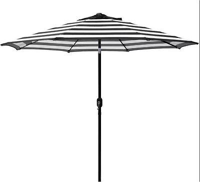 Mosaic 9ft Striped Fade-Resistant Patio Umbrella