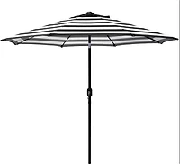 Mosaic 9ft Striped Fade-Resistant Patio Umbrella