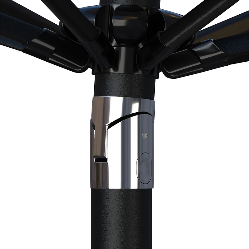 Mosaic 9ft Striped Fade-Resistant Patio Umbrella