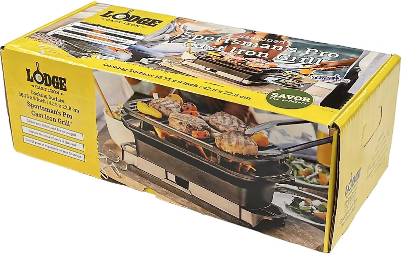 Lodge Sportsman's Pro Cast Iron Grill