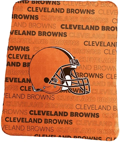 Logo Brands Cleveland Browns Classic Fleece Throw