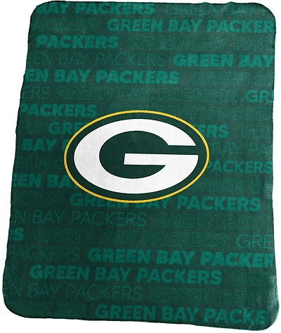 Logo Brands Green Bay Packers Classic Fleece Throw