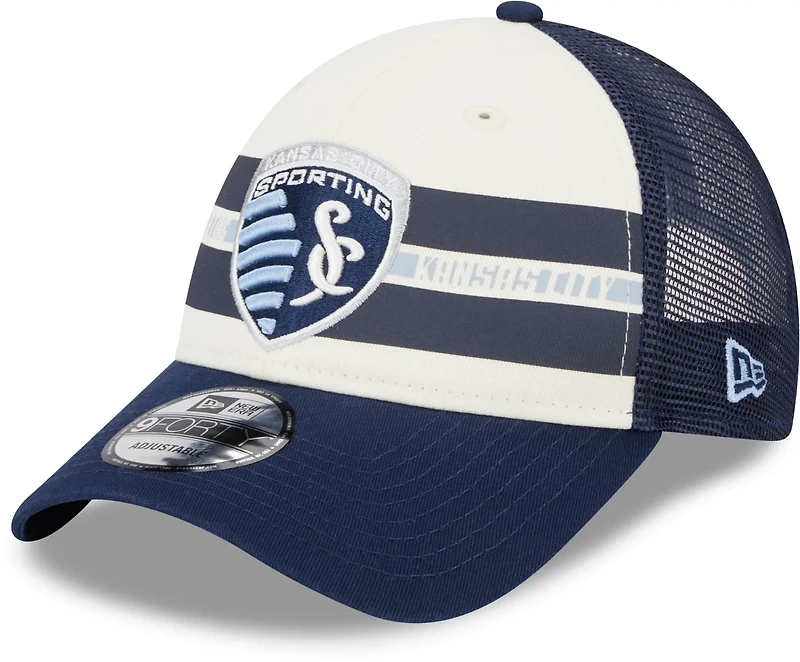 New Era Men's Sporting KC Team Stripes 9FORTY Cap
