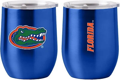 Logo Brands University of Florida 16 oz Gameday Stainless Curved Beverage Tumbler