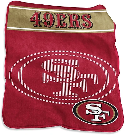 Logo Brands San Francisco 49ers 60 in x 80 in Raschel Throw