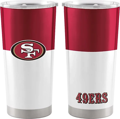 Logo Brands San Francisco 49ers 20 oz Colorblock Stainless Tumbler