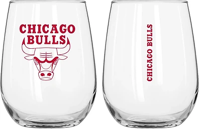 Logo Brands Chicago Bulls Gameday 16 oz Curved Beverage Glass