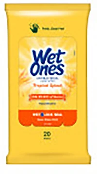 Wet Ones Tropical Splash Antibacterial Wipes 20-Pack
