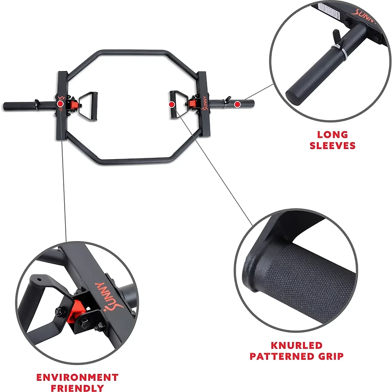 Sunny Health & Fitness Olympic Barbell Hex Bar