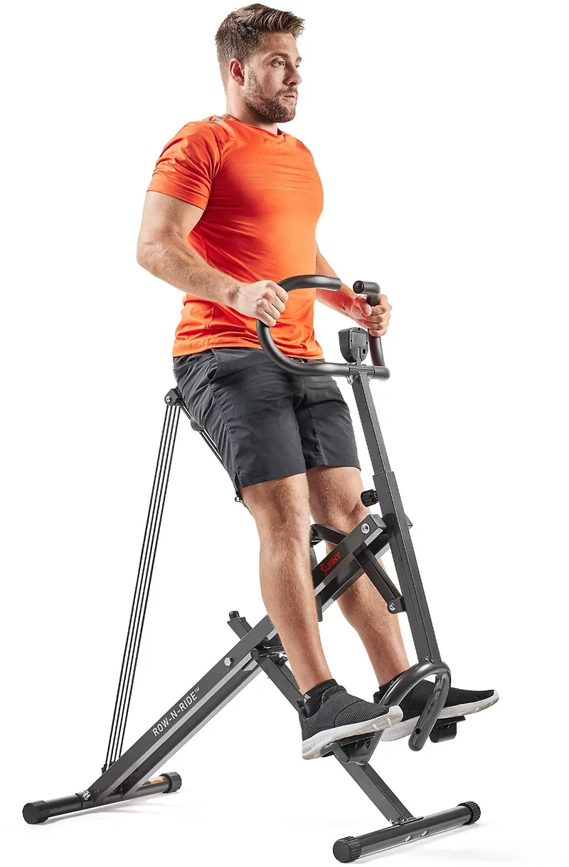 Sunny Health & Fitness Row-N-Ride Plus Assisted Squat Machine