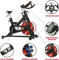 Sunny Health & Fitness Evolution Pro II Magnetic Indoor Cycling Bike