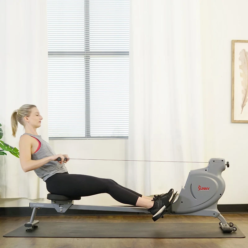 Sunny Health & Fitness Space Efficient Magnetic Rower