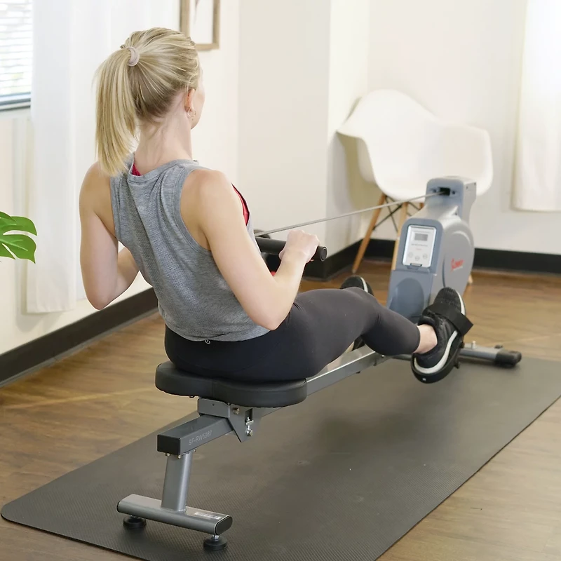 Sunny Health & Fitness Space Efficient Magnetic Rower